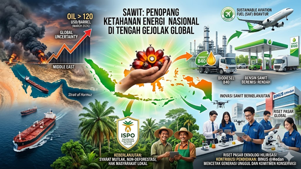 Posisi Strategis Sawit di Tengah Gejolak Timur Tengah Menjaga Ketahanan Energi Nasional. 