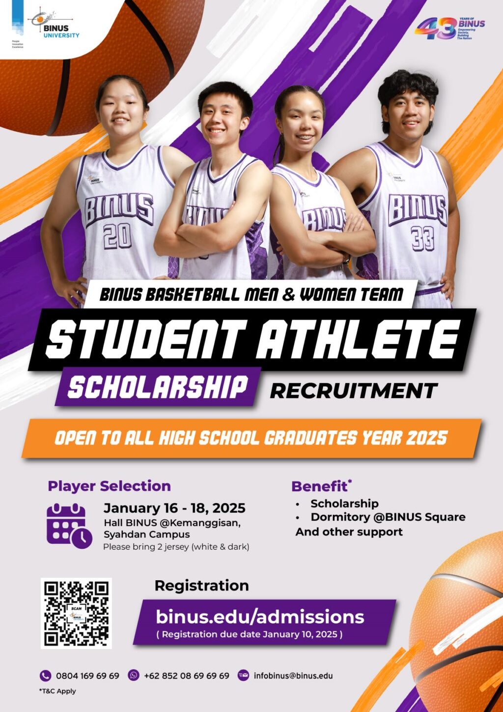 Student Athlete Scholarship – BINUS Basketball