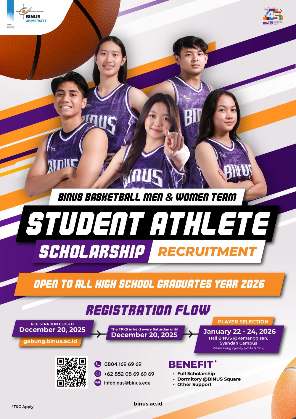Student Athlete Scholarship – BINUS Basketball