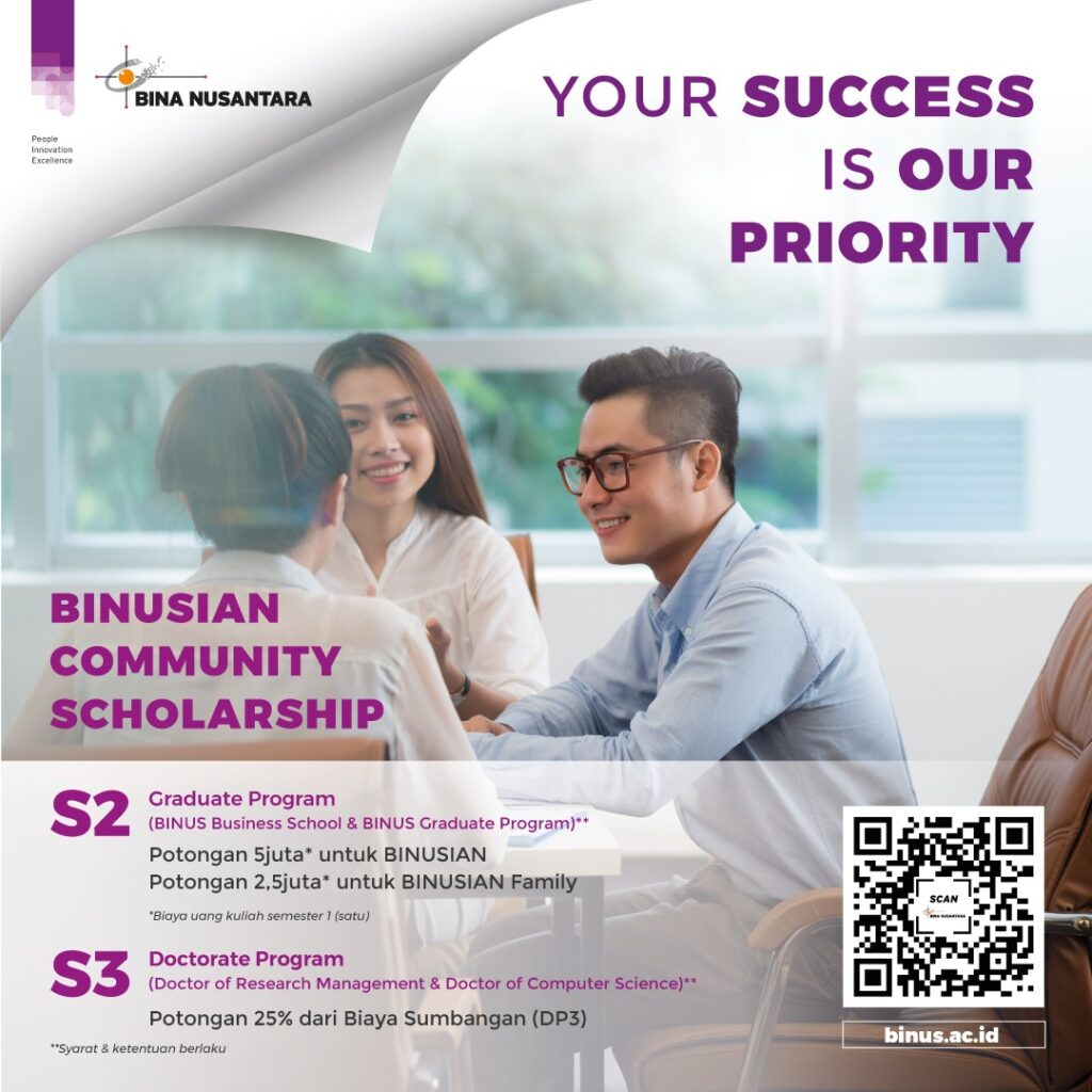 BINUSIAN Community Scholarship S2 & S3