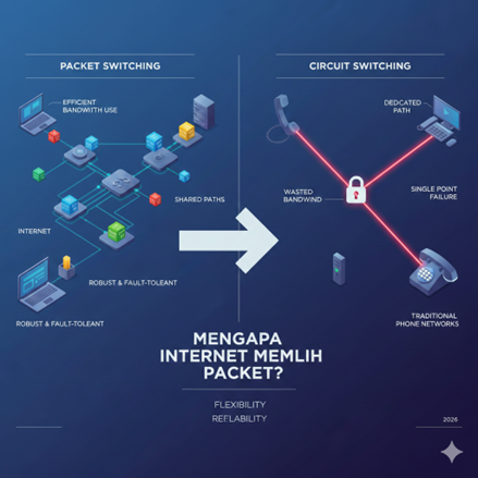 paket switching atau circuit switching