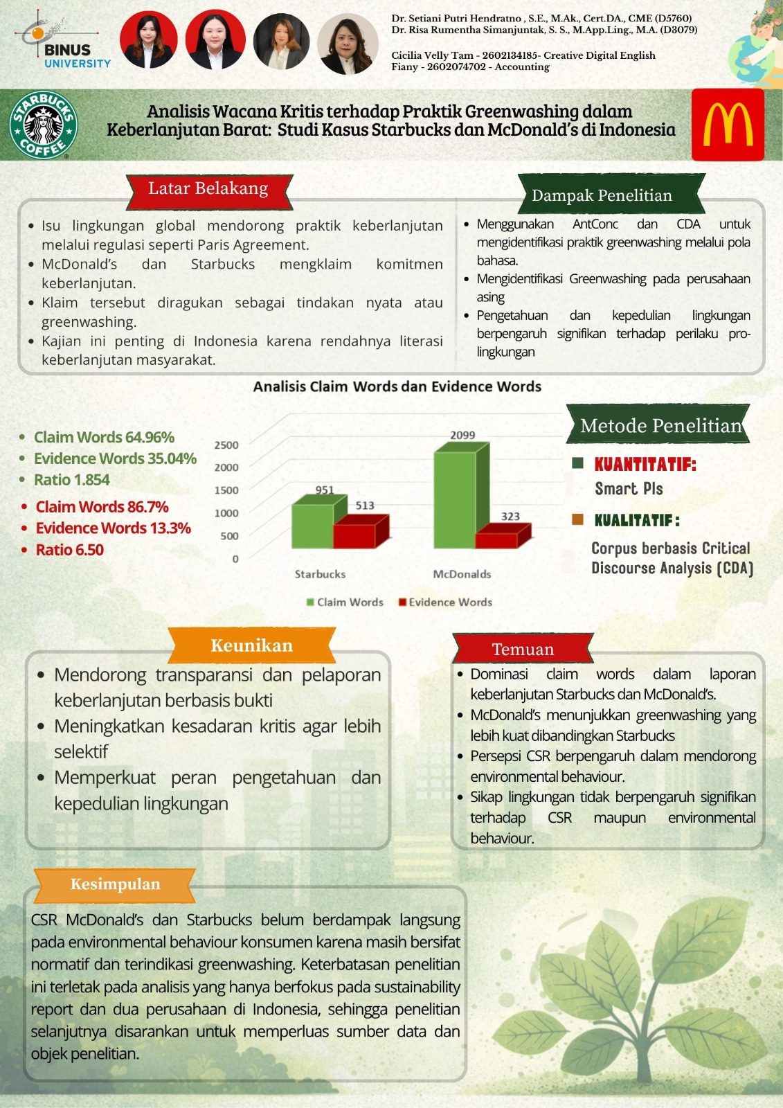 ANALISIS WACANA KRITIS TERHADAP PRAKTIK GREENWASHING DALAM KEBERLANJUTAN BARAT: STUDI KASUS STARBUCKS DAN MCDONALD DI INDONESIA