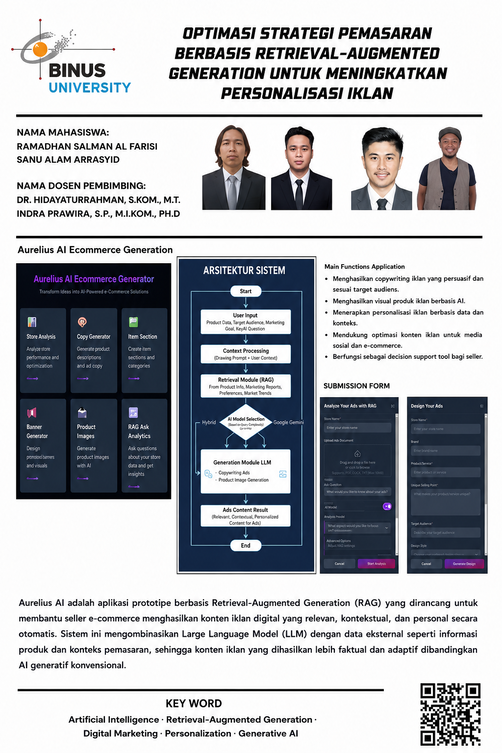 OPTIMASI STRATEGI PEMASARAN BERBASIS RETRIEVAL-AUGMENTED GENERATION UNTUK MENINGKATKAN PERSONALISASI IKLAN