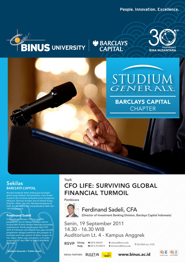 STUDIUM GENERALE: BARCLAYS CAPITAL CHAPTER 