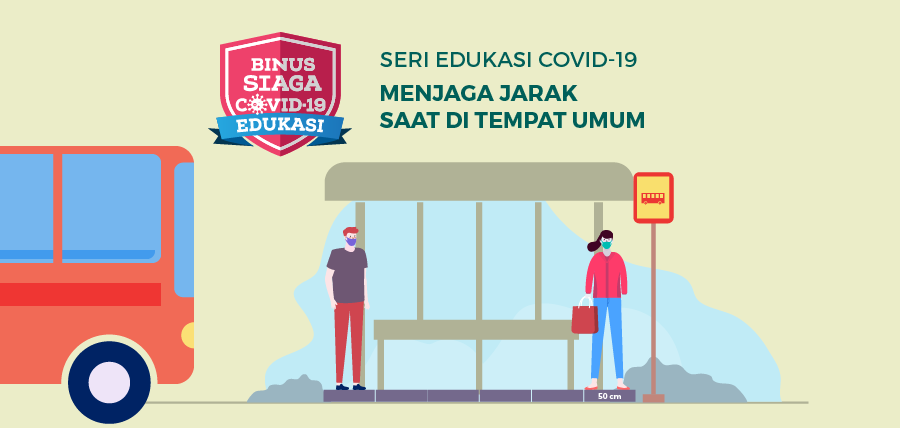 Seri Edukasi COVID-19 Menjaga Jarak saat di Tempat Umum