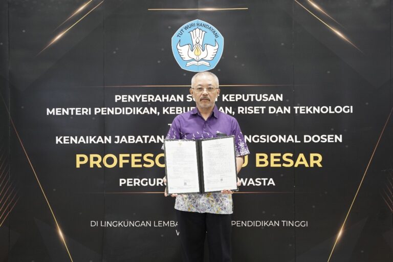 Prof. Firdaus Alamsjah, P.h.D.sebagai Guru Besar Bidang Ilmu Teknik Industri