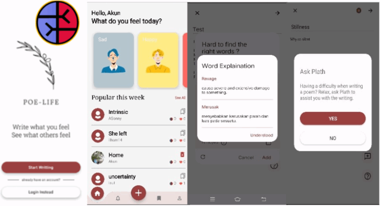 Poe-Life: When Humans Befriend Technology for Deeper Emotional Expressions
