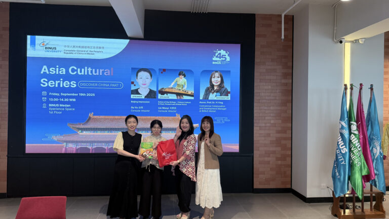 Asia Cultural Series: BINUS @Medan dan Konsulat Jenderal Tiongkok Perkenalkan Budaya Tiongkok untuk Membekali Generasi Global DigitalPreneur
