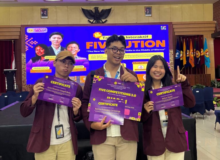 Mahasiswa Digital Communication BINUS @Malang Raih Juara 1 National Creative Reels Competition FIVECOMP 3.0