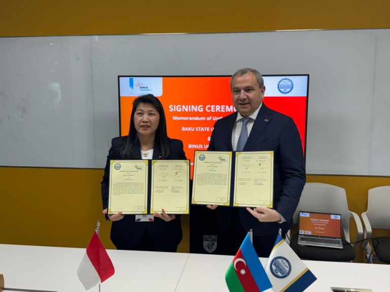 BINUS UNIVERSITY dan Baku State University Jalin Kerja Sama Strategis di QS Higher Ed Summit: Asia Pacific 2025