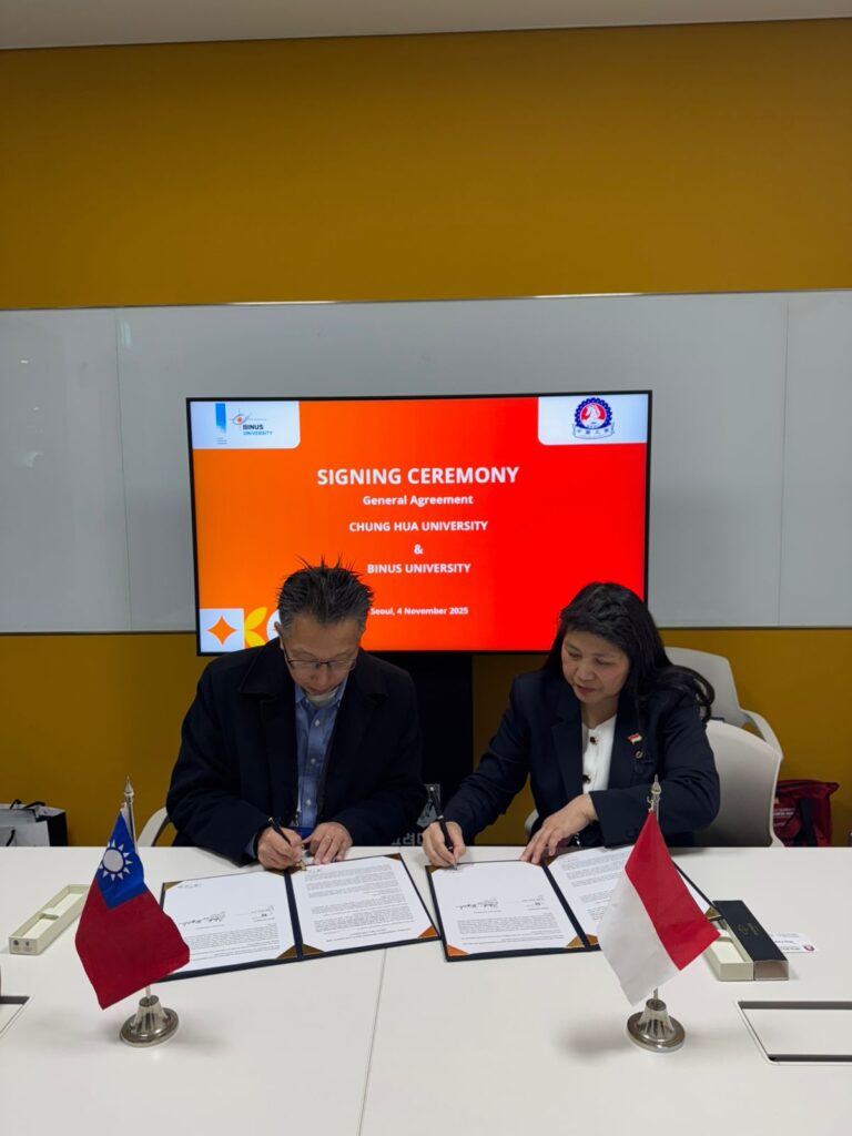 BINUS UNIVERSITY dan Chung Hua University, Taiwan, Jalin Kerja Sama Strategis di QS Higher Ed Summit: Asia Pacific 2025