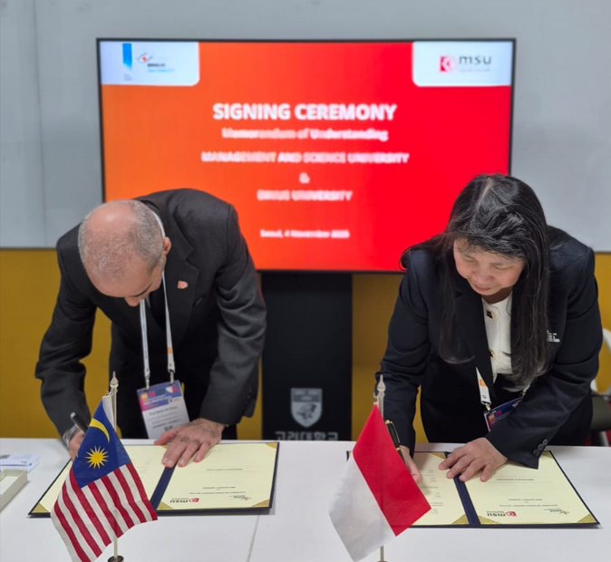 BINUS UNIVERSITY Perkuat Kolaborasi Strategis dengan Management Science University di QS Higher Ed Summit: Asia Pacific 2025
