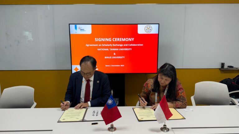BINUS University dan National Taiwan University Jalin Kerja Sama untuk Perluas Kolaborasi Akademik Internasional