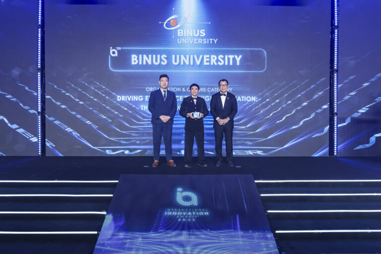 Membangun Ekosistem Inovasi Berkelanjutan, BINUS University Raih International Innovation Award 2025 Kategori Organization and Culture