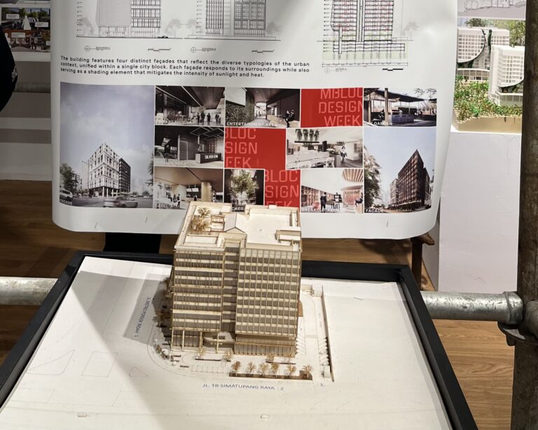 Mahasiswa Program Studi Arsitektur BINUS University Unjuk Karya di M Bloc Design Week 2025