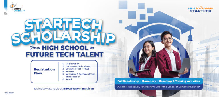 BINUS UNIVERSITY Perkuat Ekosistem Talenta Teknologi Indonesia melalui Beasiswa 100%, "StarTech Scholarship"