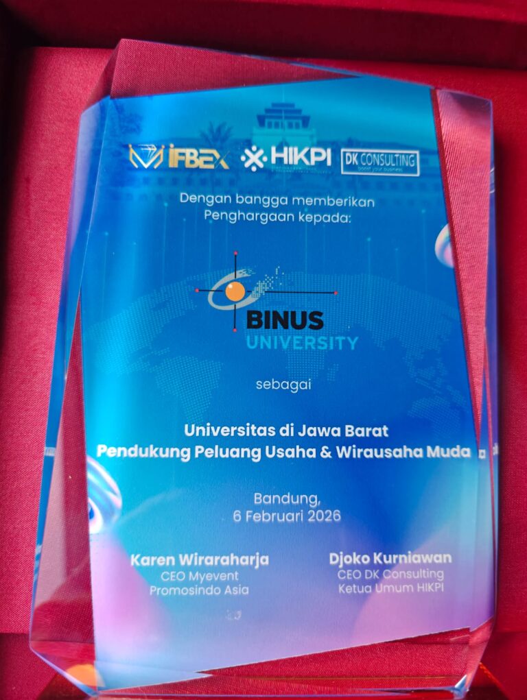 BINUS @Bandung Dinobatkan Menjadi Kampus Pendukung Wirausaha Muda Terbaik di Jawa Barat