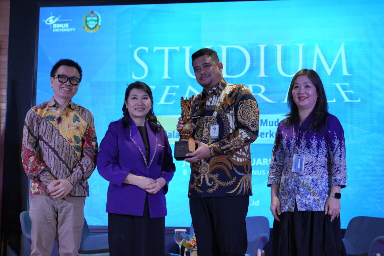 Generasi Muda dan Tantangan Pembangunan Berkelanjutan, BINUS @Medan mengadakan Studium Generale didukung oleh Gubernur Sumatera Utara