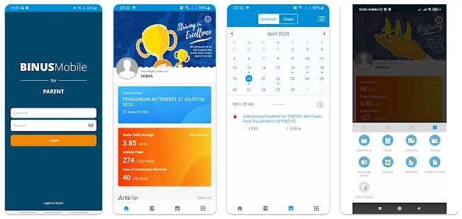 Aplikasi BINUS Mobile for Parent